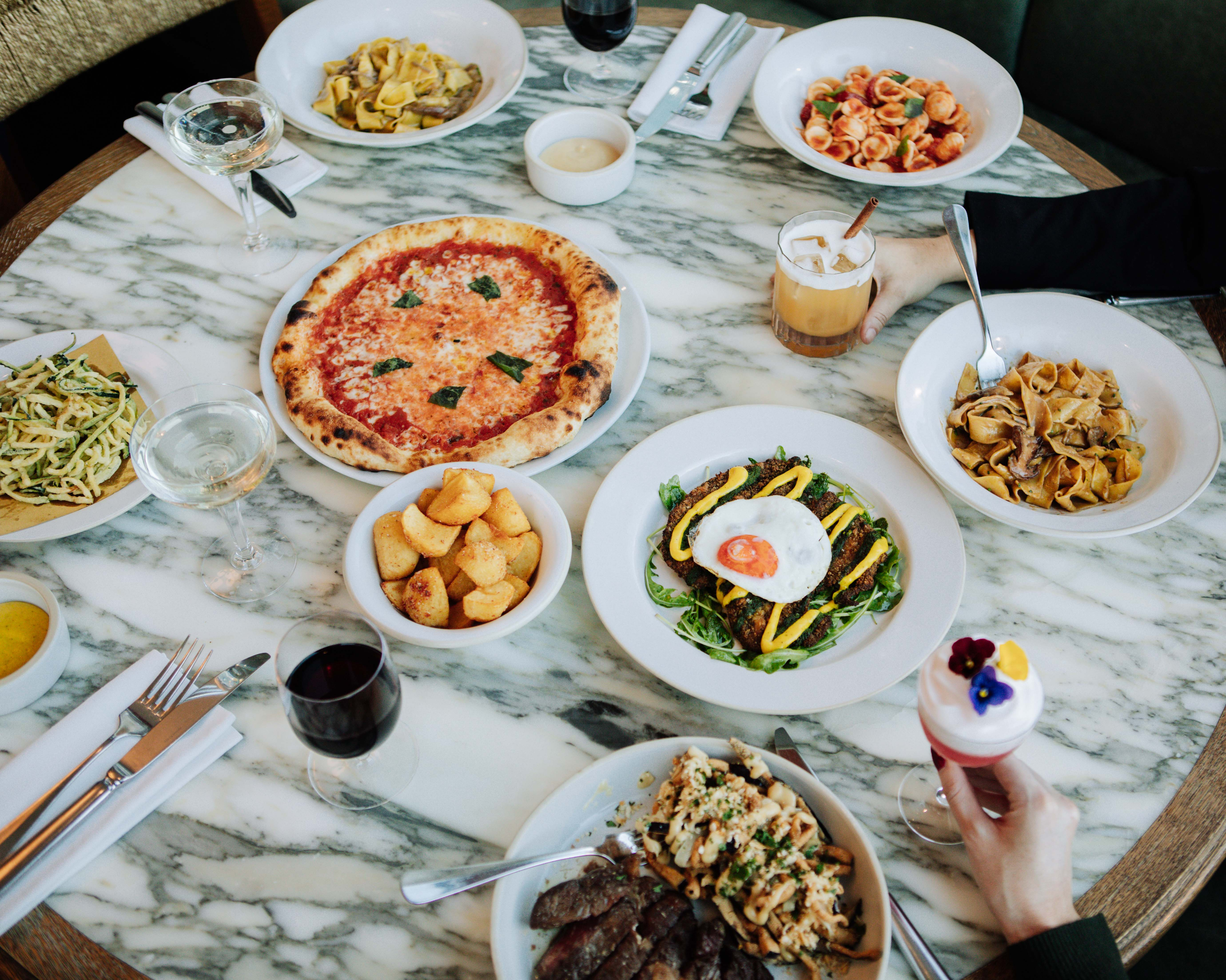 Meal on a table